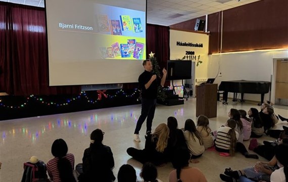 Bjarni Fritz í heimsókn