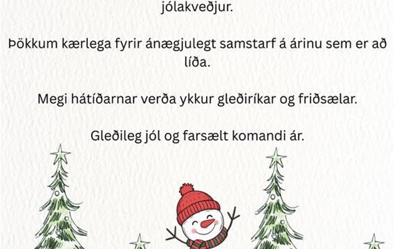 Jólakveðja frá starfsfólki Háaleitisskóla