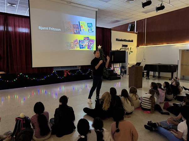 Bjarni Fritz í heimsókn