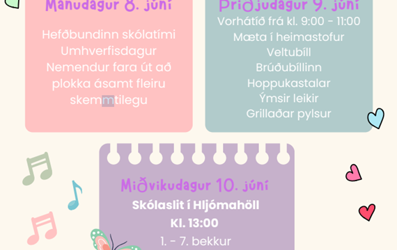 Síðustu skóladagar með frístund