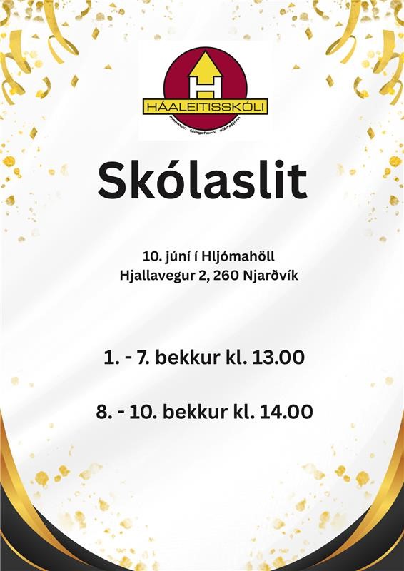 Skólaslit Háaleitisskóla 