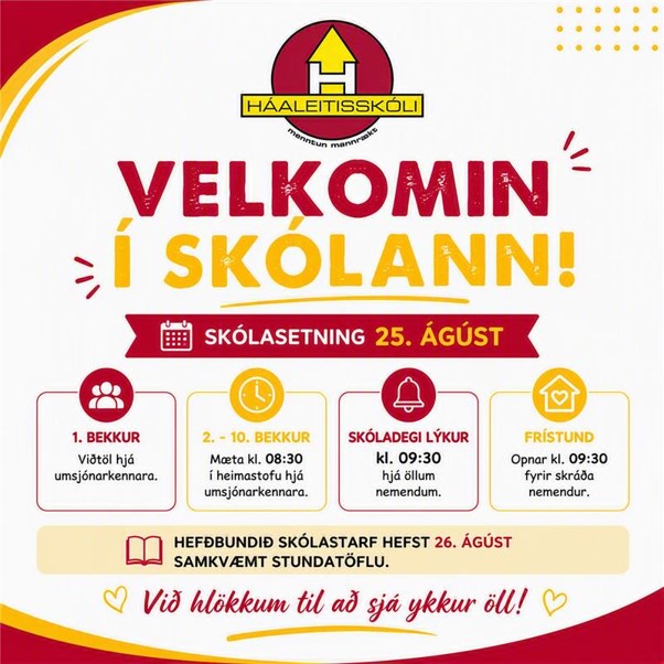 Skólasetning Háaleitisskóla